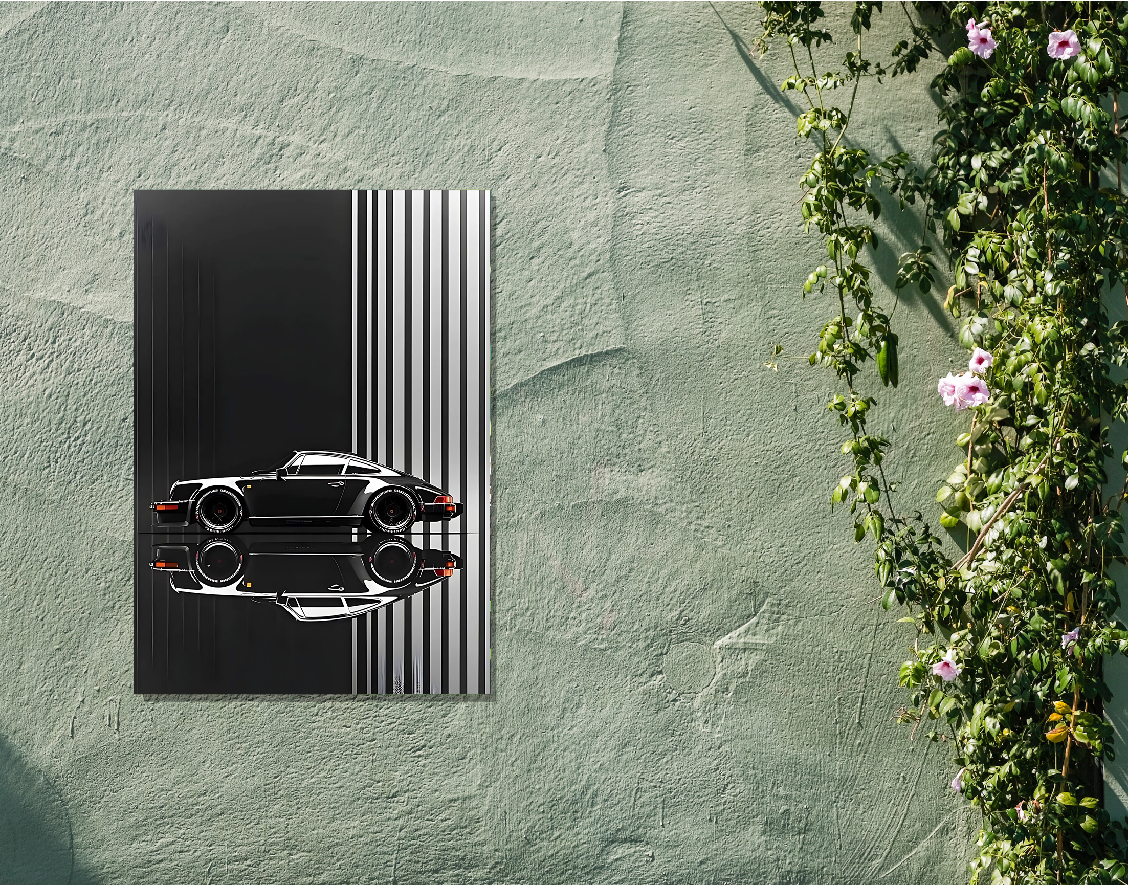 "MUSTANG-THE LOOK"- Shiny & Sturdy Metallic Poster  Art That Pops & Sticks