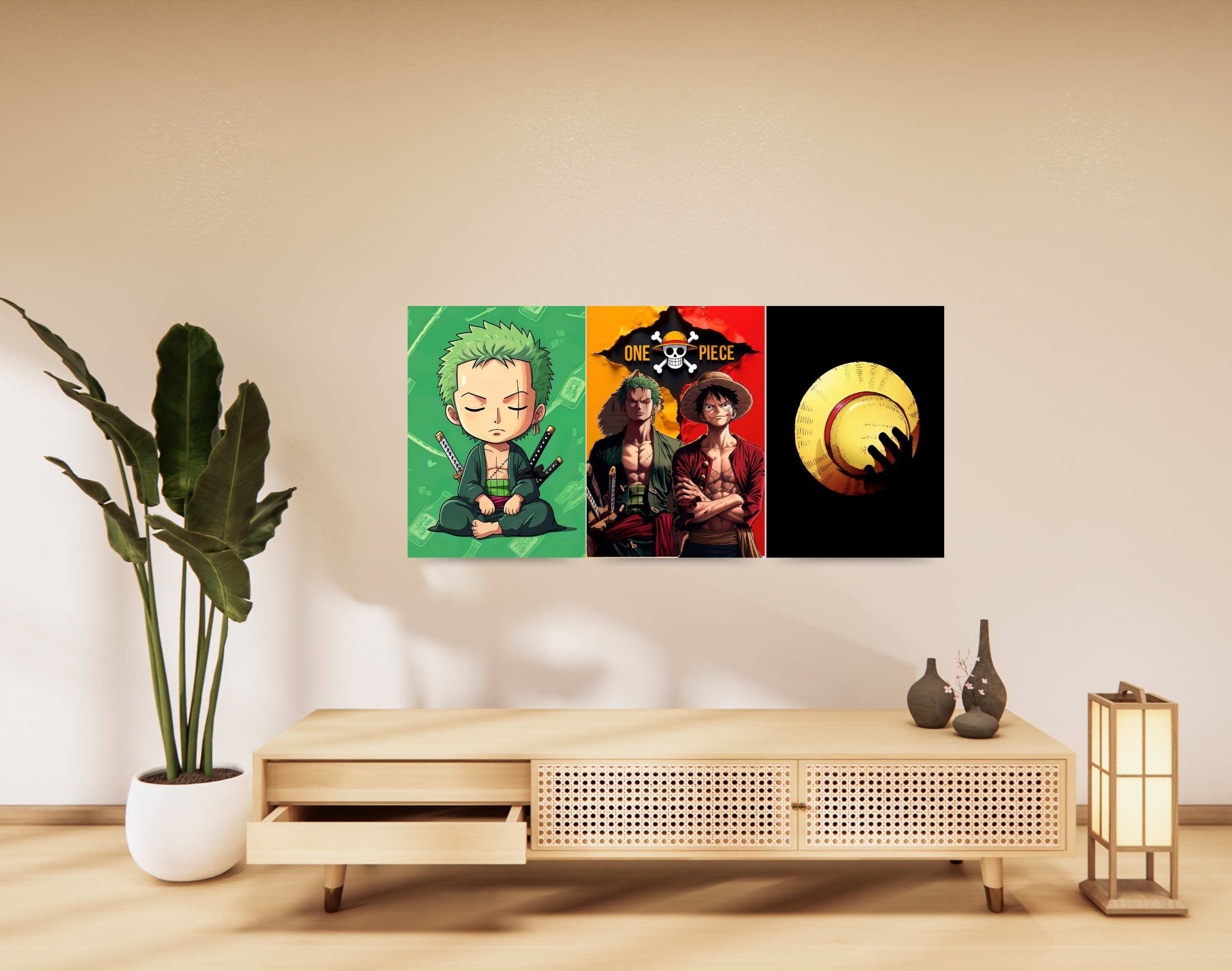 "The One Piece Anime Combo Set"- Shiny & Sturdy Metallic Poster Art That Pops & Sticks