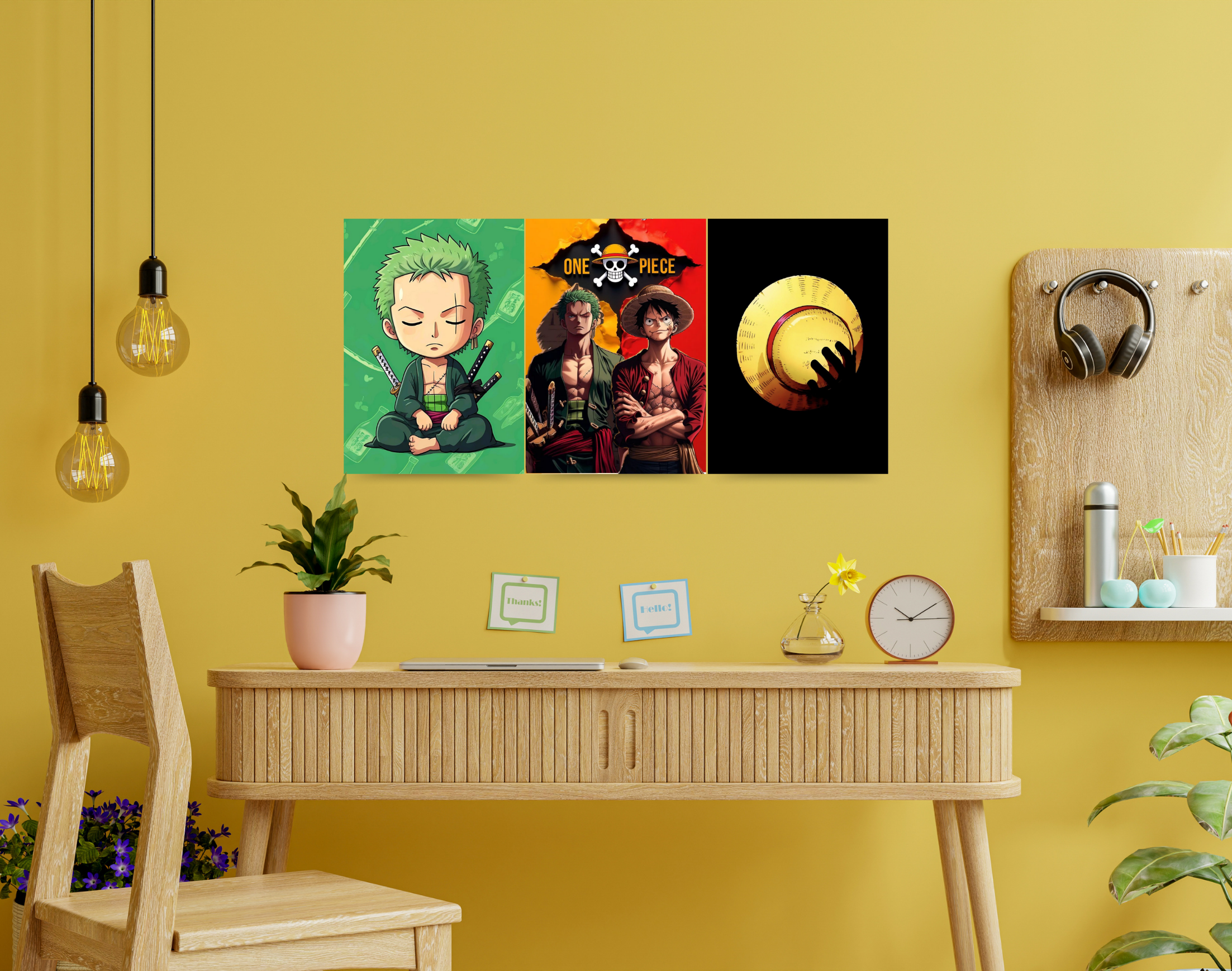 "The One Piece Anime Combo Set"- Shiny & Sturdy Metallic Poster Art That Pops & Sticks