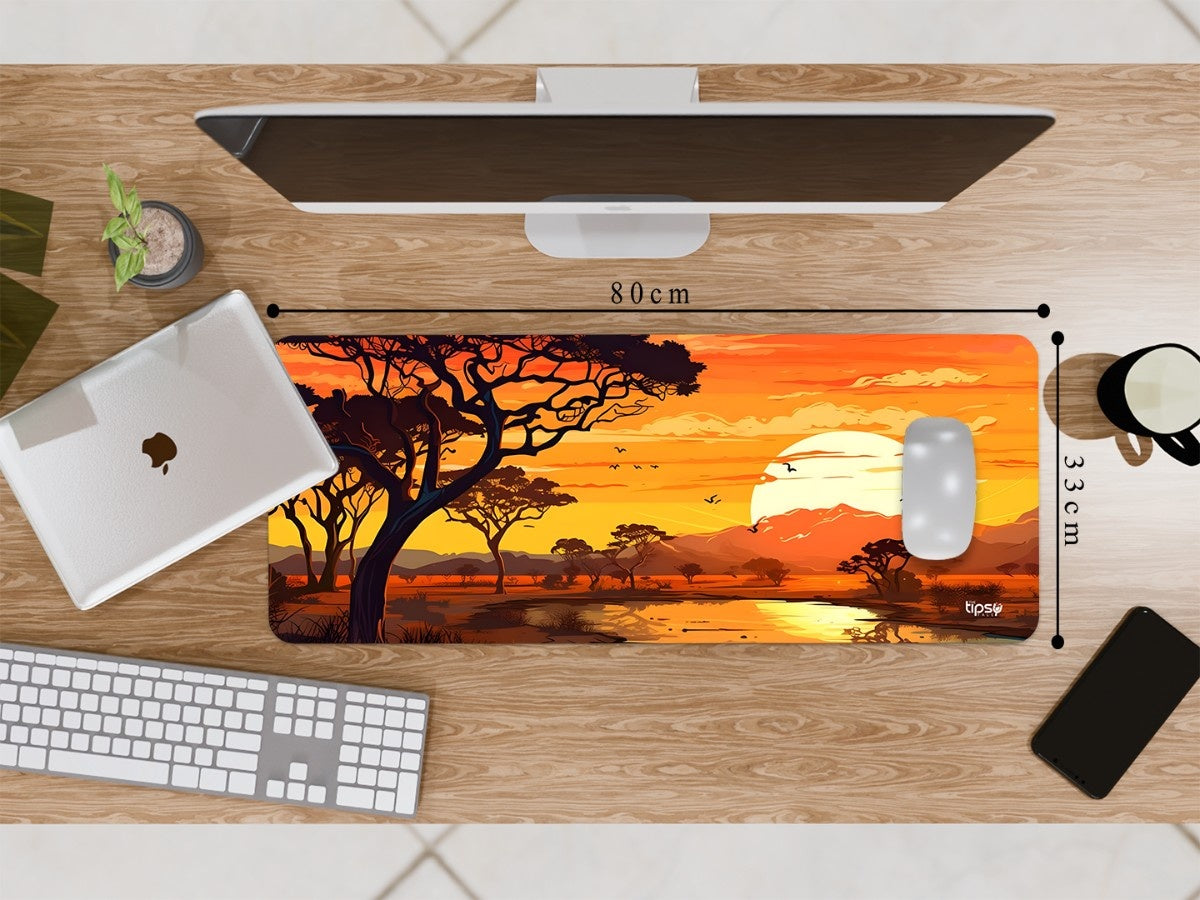 "SAVANNA SUNSET" Gaming Mousepad Elevate Your Gaming Experience
