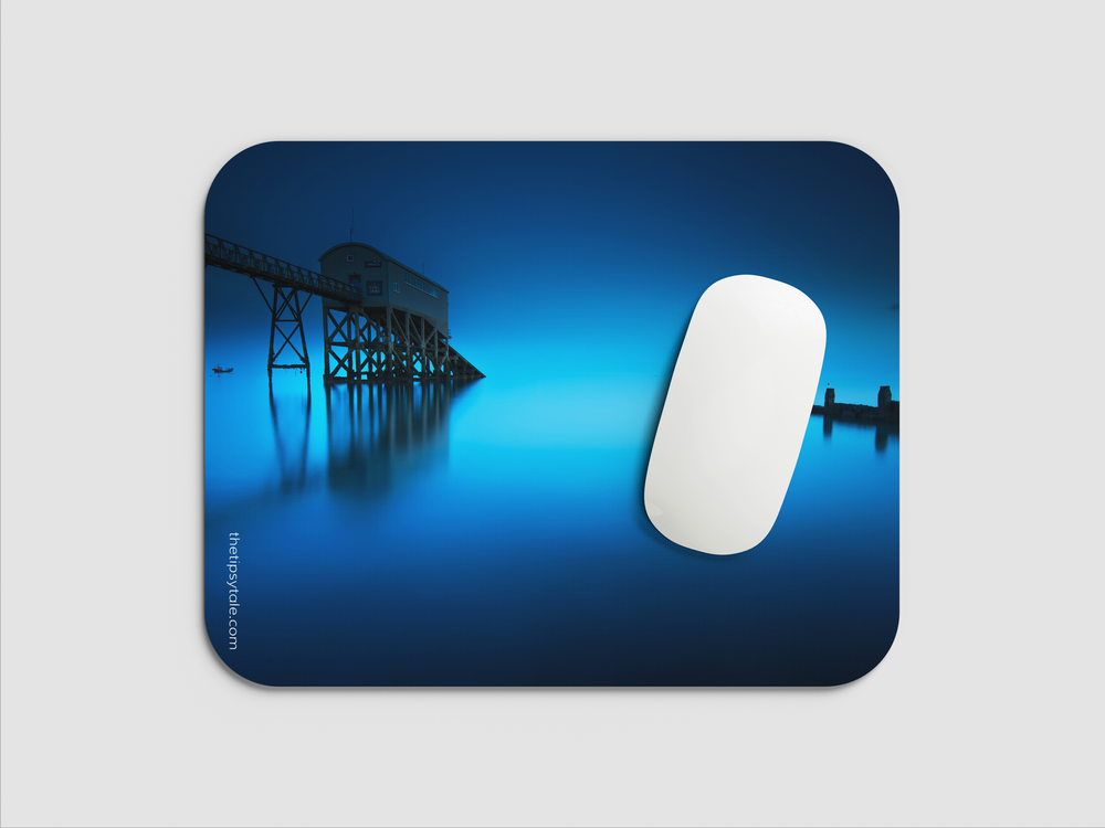 "THE BLUE HOUR" Mousepad Enhance Your Workspace with Style