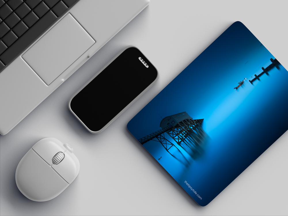 "THE BLUE HOUR" Mousepad Enhance Your Workspace with Style