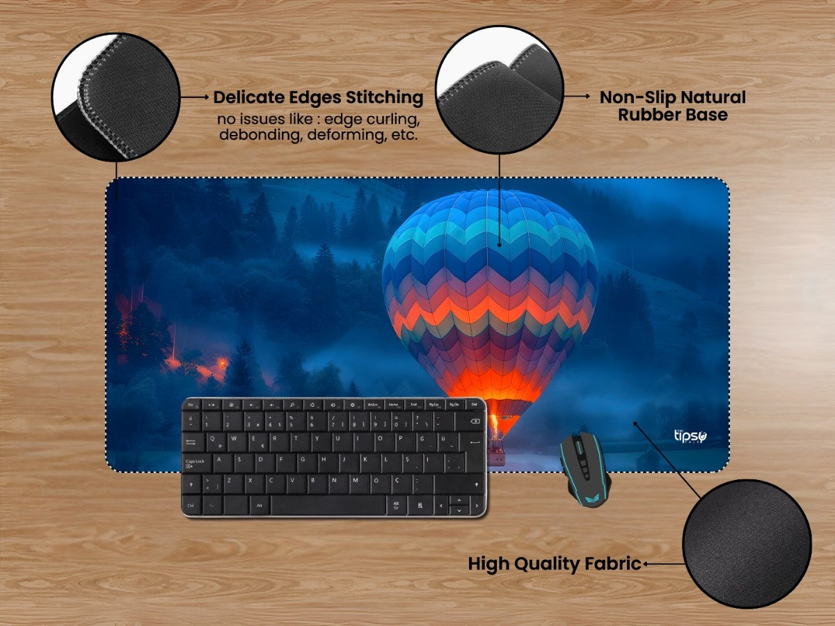 "MIDNIGHT GLOW BALLOON" Gaming Mousepad Elevate Your Gaming Experience