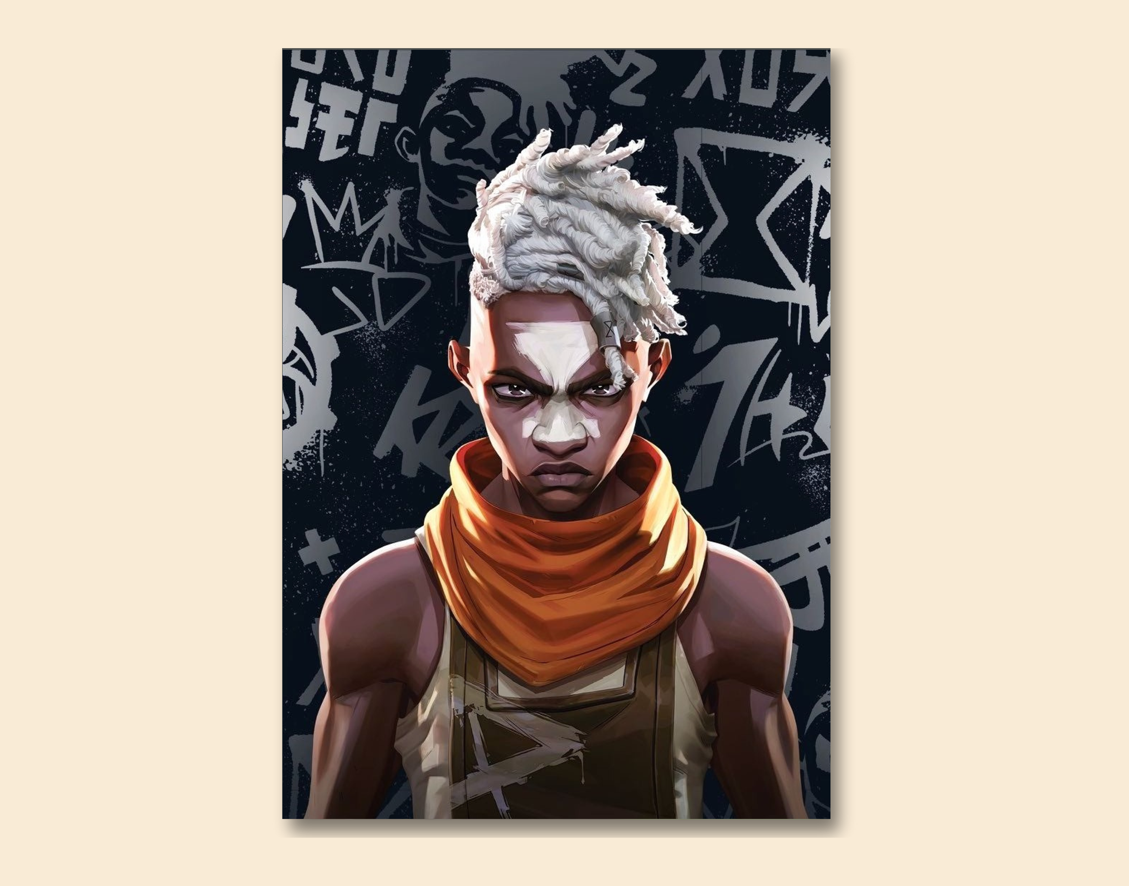 "EKKO - ARCANE"- Shiny & Sturdy Metallic Poster  Art That Pops & Sticks