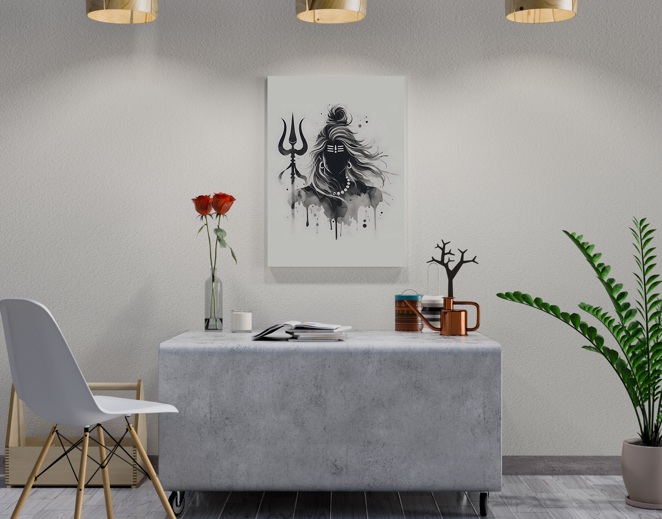 "Nammo Shiva"- Shiny & Sturdy Metallic Poster  Art That Pops & Sticks