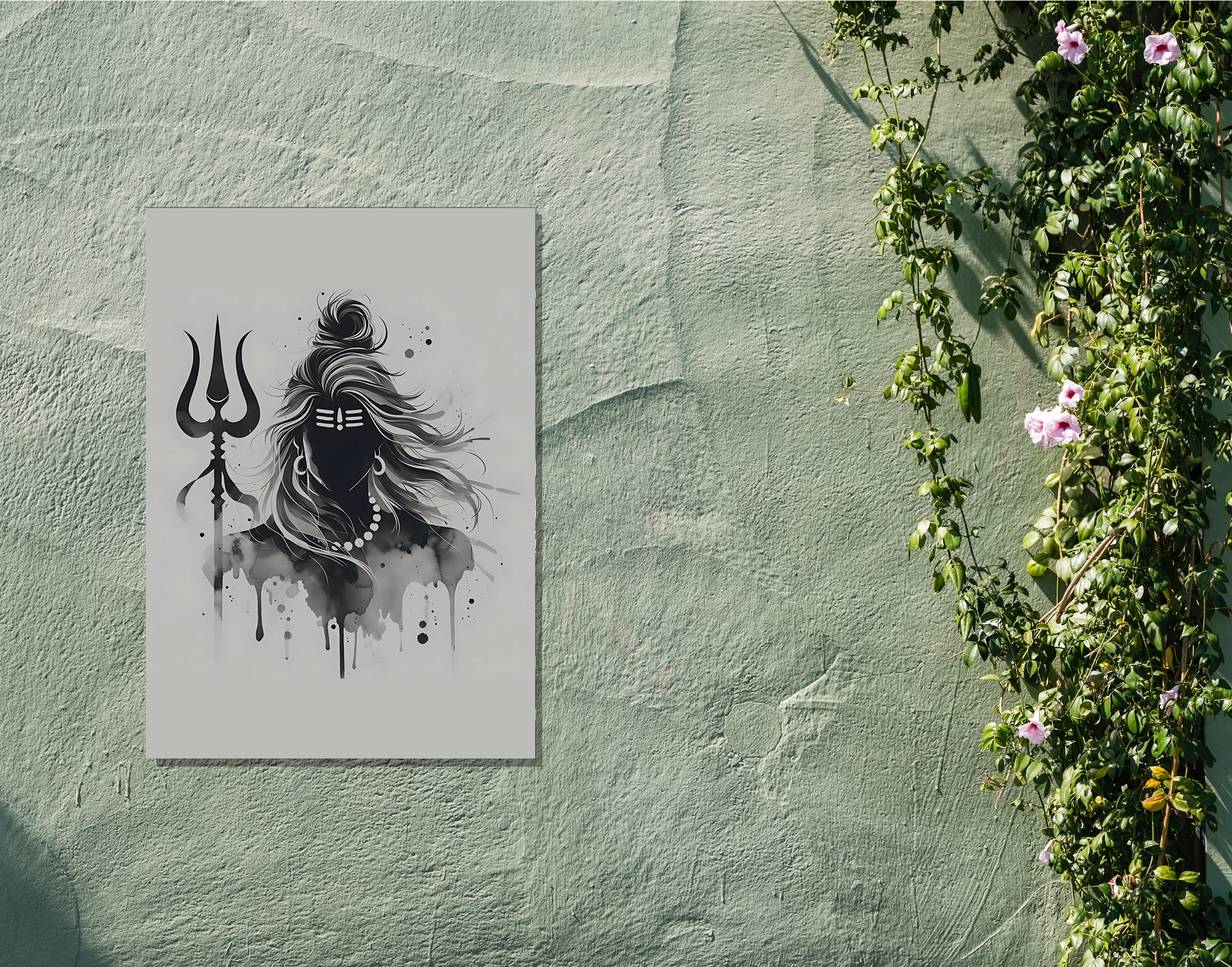 "Nammo Shiva"- Shiny & Sturdy Metallic Poster  Art That Pops & Sticks
