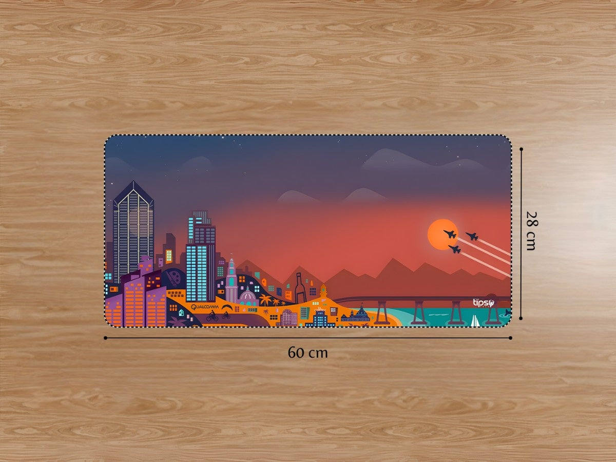 "SUNSET CITYSCAPE" Gaming Mousepad Elevate Your Gaming Experience