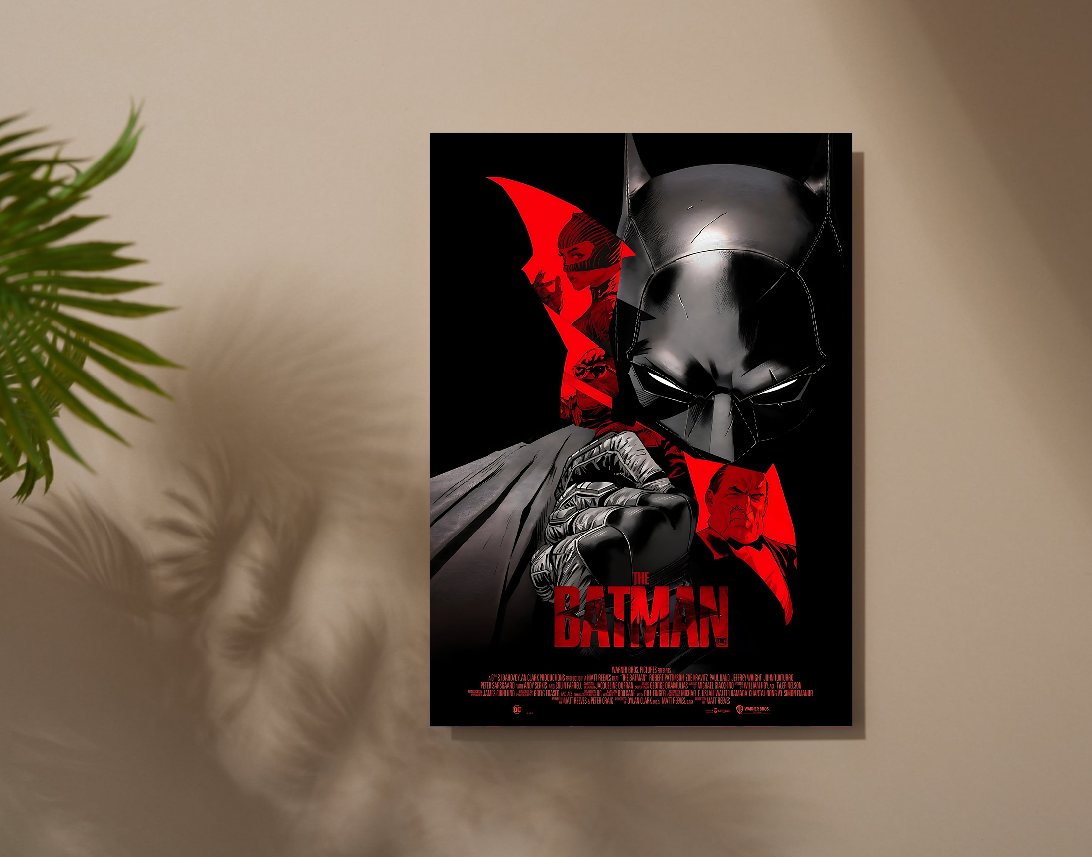 "BATMAN - THE DARK KNIGHT RISES"- Shiny & Sturdy Metallic Poster  Art That Pops & Sticks