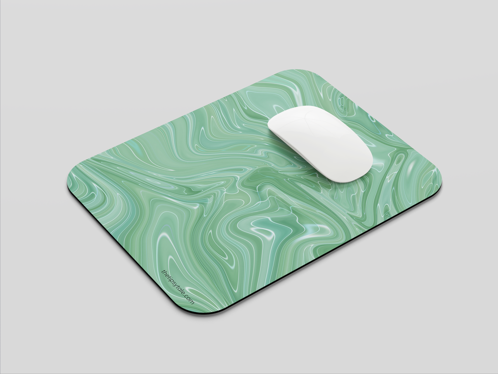 "VERDANT FLOW" Mousepad Enhance Your Workspace with Style