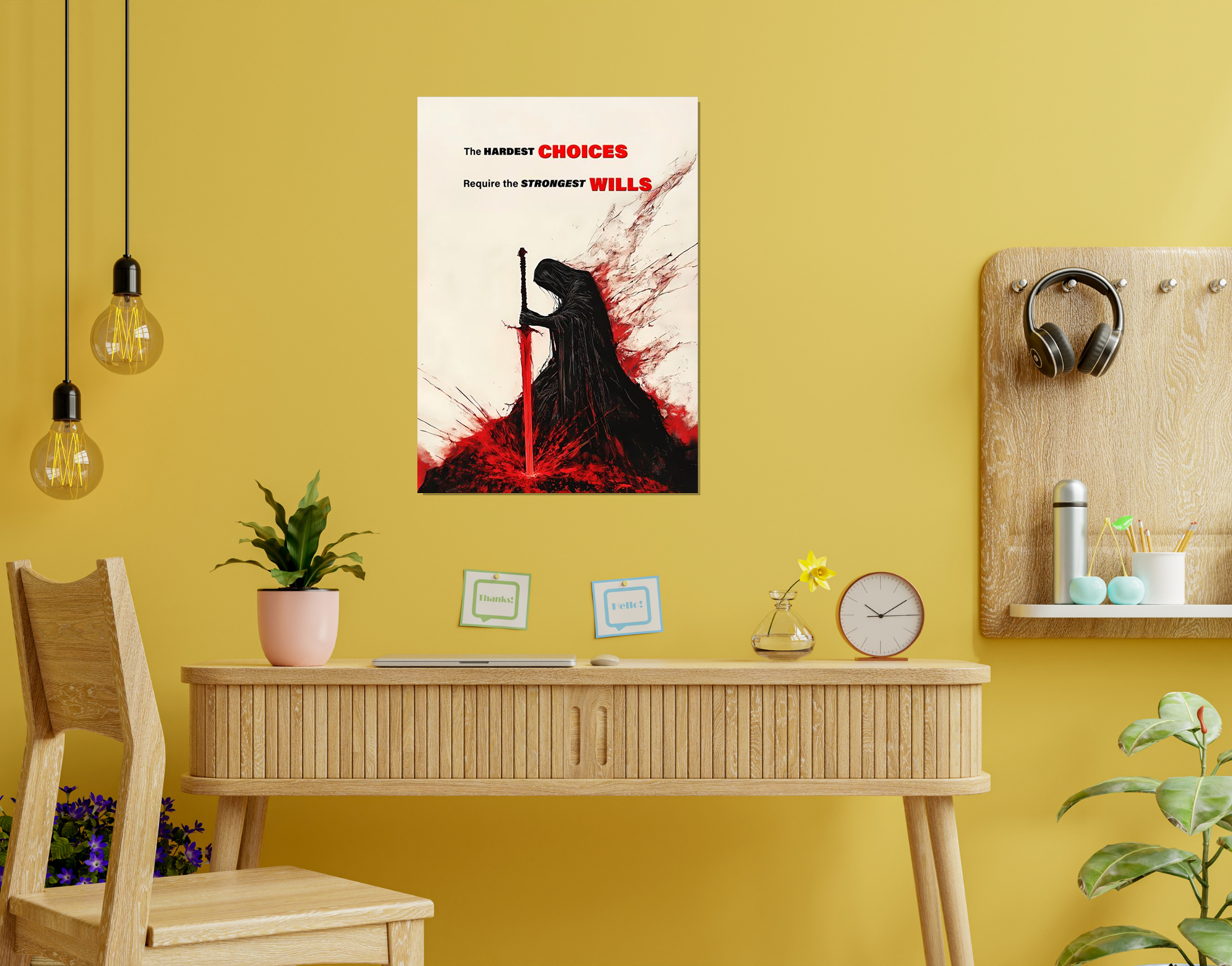 "Choices with Will"- Shiny & Sturdy Metallic Poster  Art That Pops & Sticks