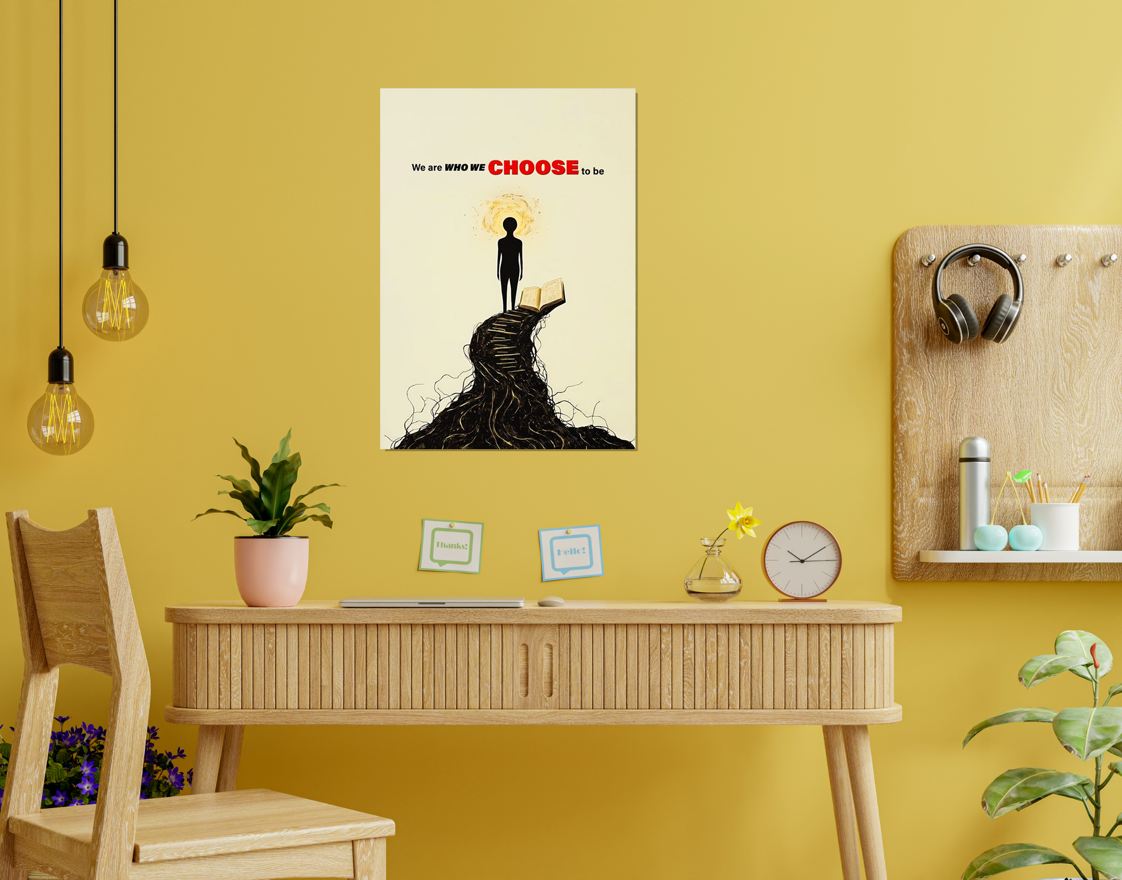 "Your Choice of Life"- Shiny & Sturdy Metallic Poster  Art That Pops & Sticks