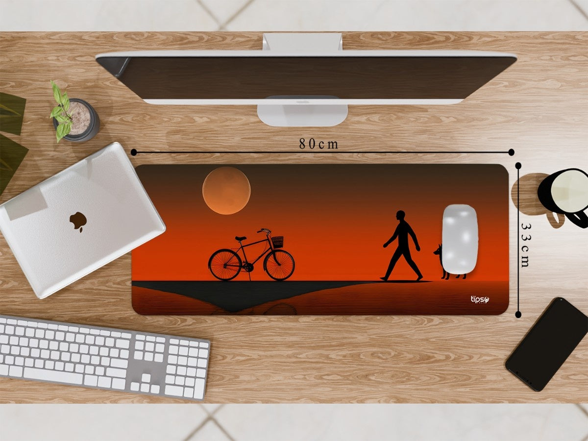 "BICYCLE SILHOUETTE" Gaming Mousepad Elevate Your Gaming Experience