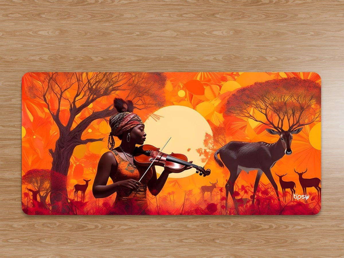"JOURNEYING - SAVANNAH'S SOUNDSCAPES " Gaming Mousepad Elevate Your Gaming Experience
