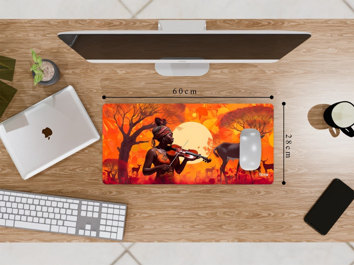 "JOURNEYING - SAVANNAH'S SOUNDSCAPES " Gaming Mousepad Elevate Your Gaming Experience
