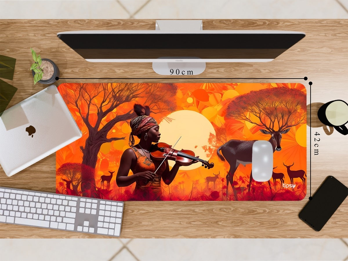 "JOURNEYING - SAVANNAH'S SOUNDSCAPES " Gaming Mousepad Elevate Your Gaming Experience