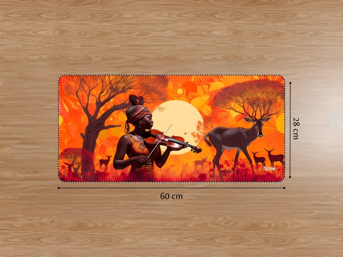 "JOURNEYING - SAVANNAH'S SOUNDSCAPES " Gaming Mousepad Elevate Your Gaming Experience