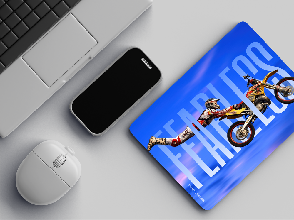 "FEARLESS" Mousepad Enhance Your Workspace with Style