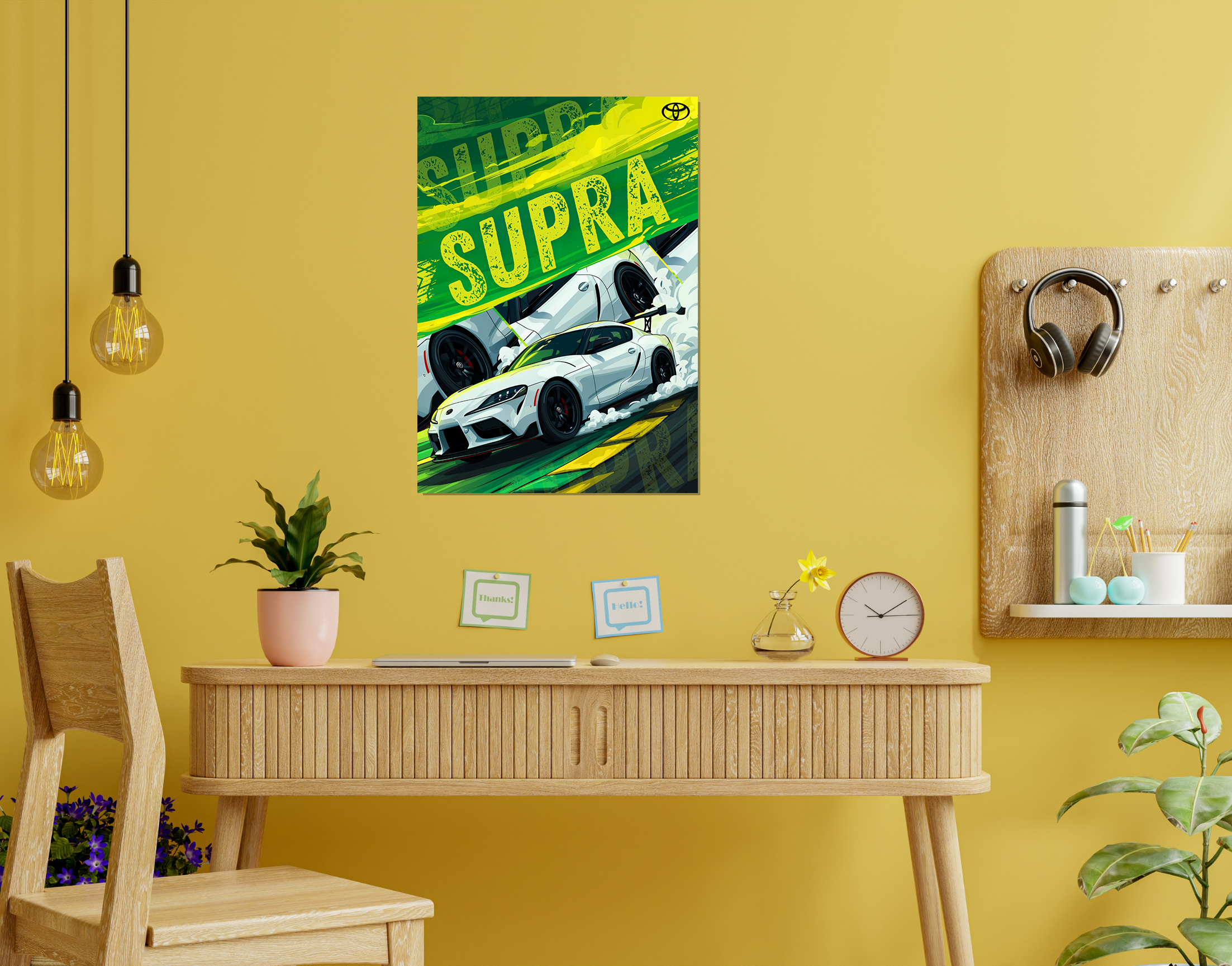 "SUPRA- THE LEGEND"- Shiny & Sturdy Metallic Poster  Art That Pops & Sticks
