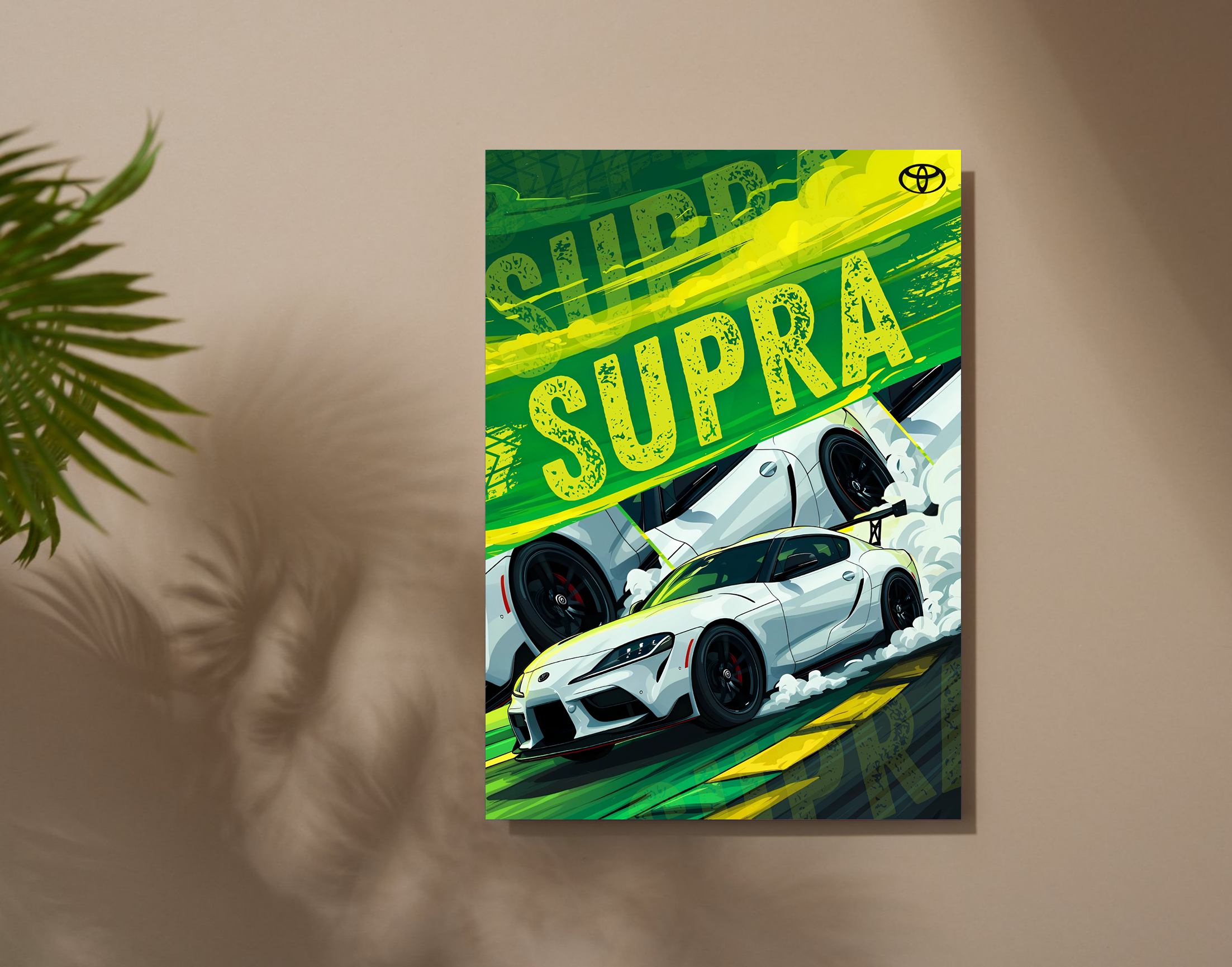 "SUPRA- THE LEGEND"- Shiny & Sturdy Metallic Poster  Art That Pops & Sticks