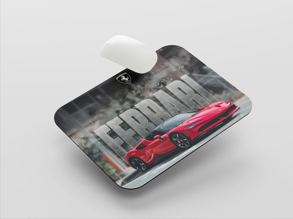 "FERRARI FURY" Mousepad Enhance Your Workspace with Style
