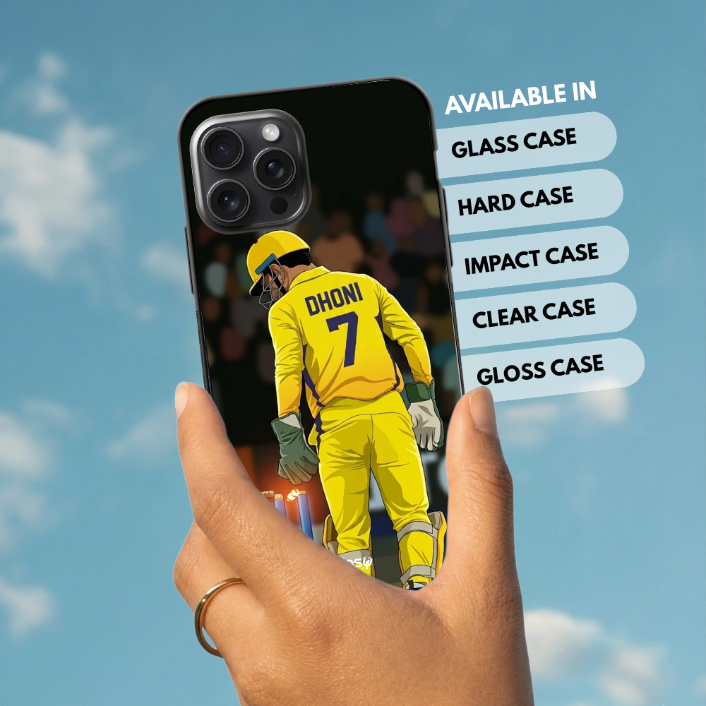 "CRICKET FANBASE J7: MAHENDRA SINGH DHONI" -Mobile Covers Shock Resistant, Slim & Stylish Cases