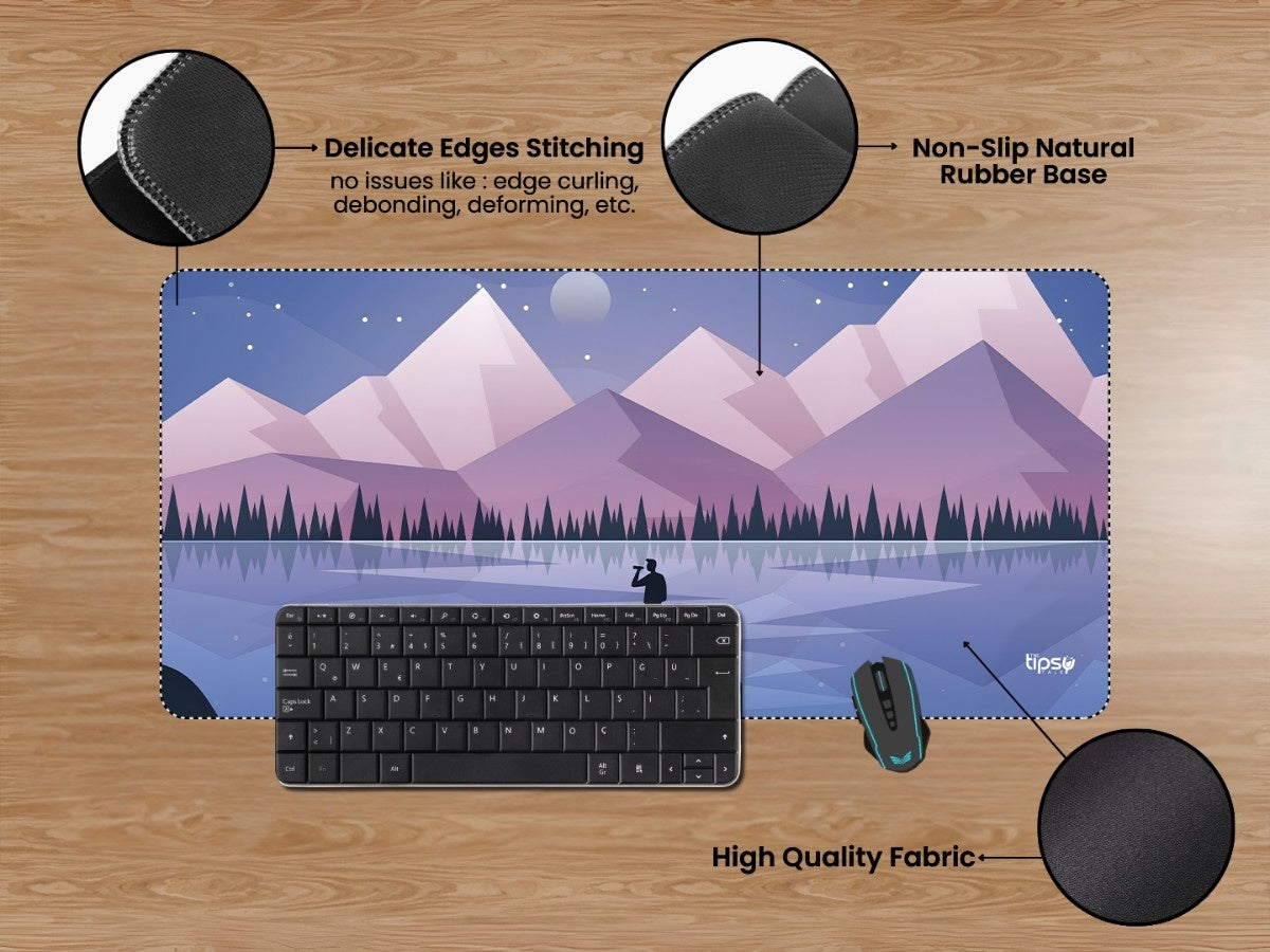 "LAVENDER PEAKS" Gaming Mousepad Elevate Your Gaming Experience