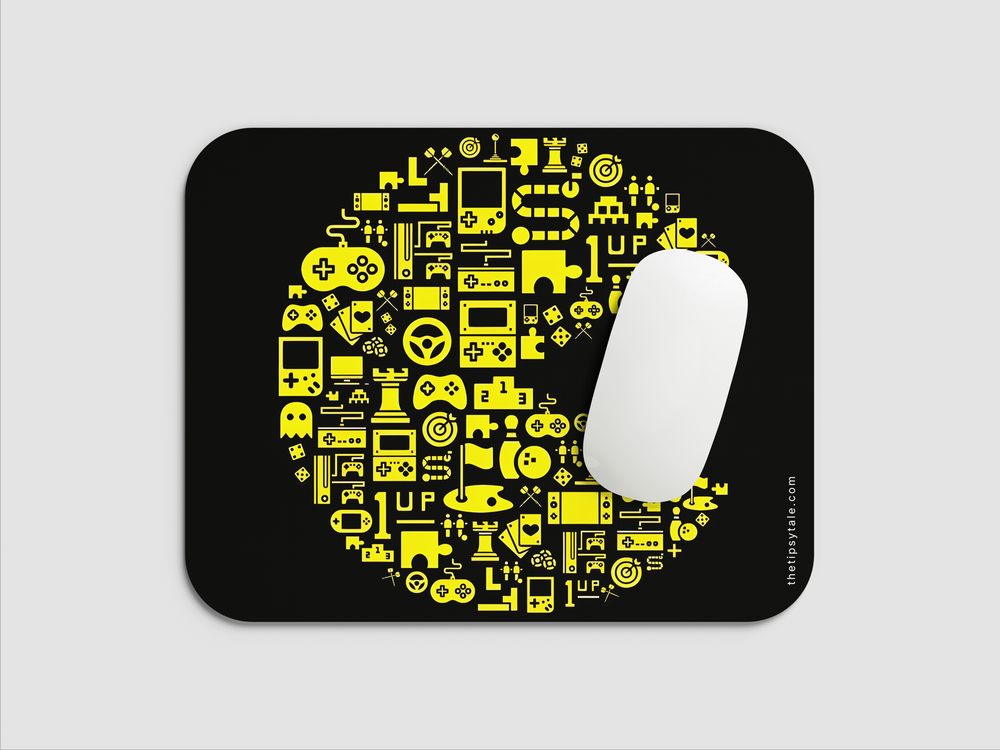 "PACMAN LIGHT BALL" Mousepad Enhance Your Workspace with Style