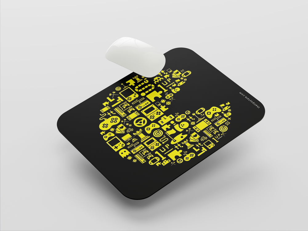 "PACMAN LIGHT BALL" Mousepad Enhance Your Workspace with Style