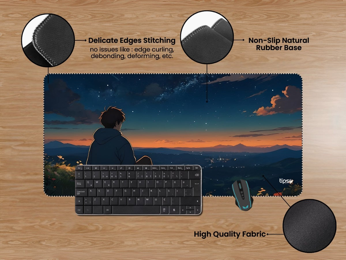 "TWILIGHT VALLEY VIEW" Gaming Mousepad Elevate Your Gaming Experience