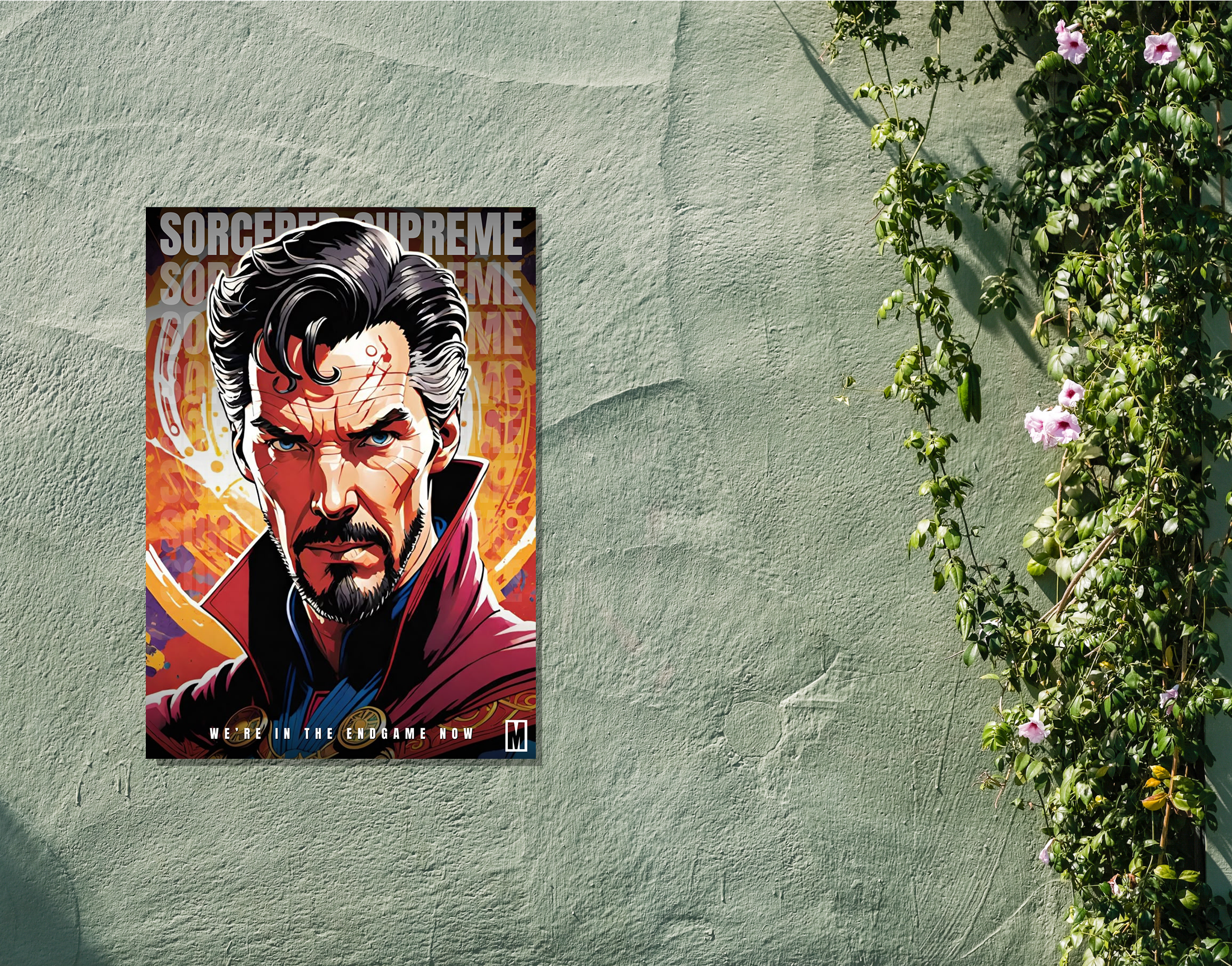 "Dr Strange"- Shiny & Sturdy Metallic Poster  Art That Pops & Sticks