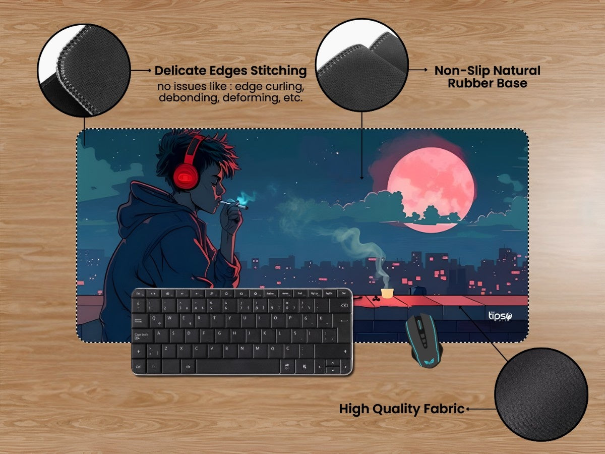 "MIDNIGHT URBAN MOOD" Gaming Mousepad Elevate Your Gaming Experience