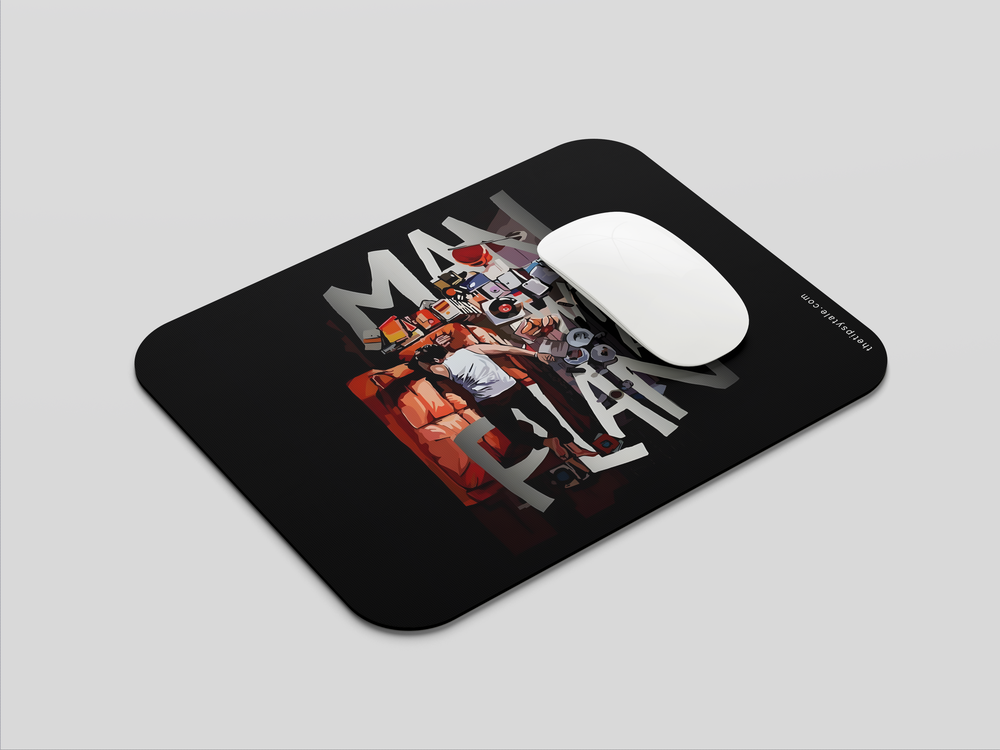 "MAN WITH A PLAN" Mousepad Enhance Your Workspace with Style