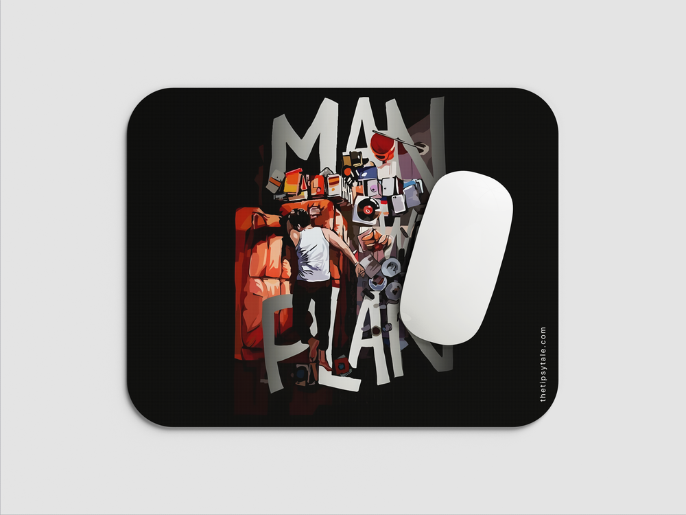 "MAN WITH A PLAN" Mousepad Enhance Your Workspace with Style