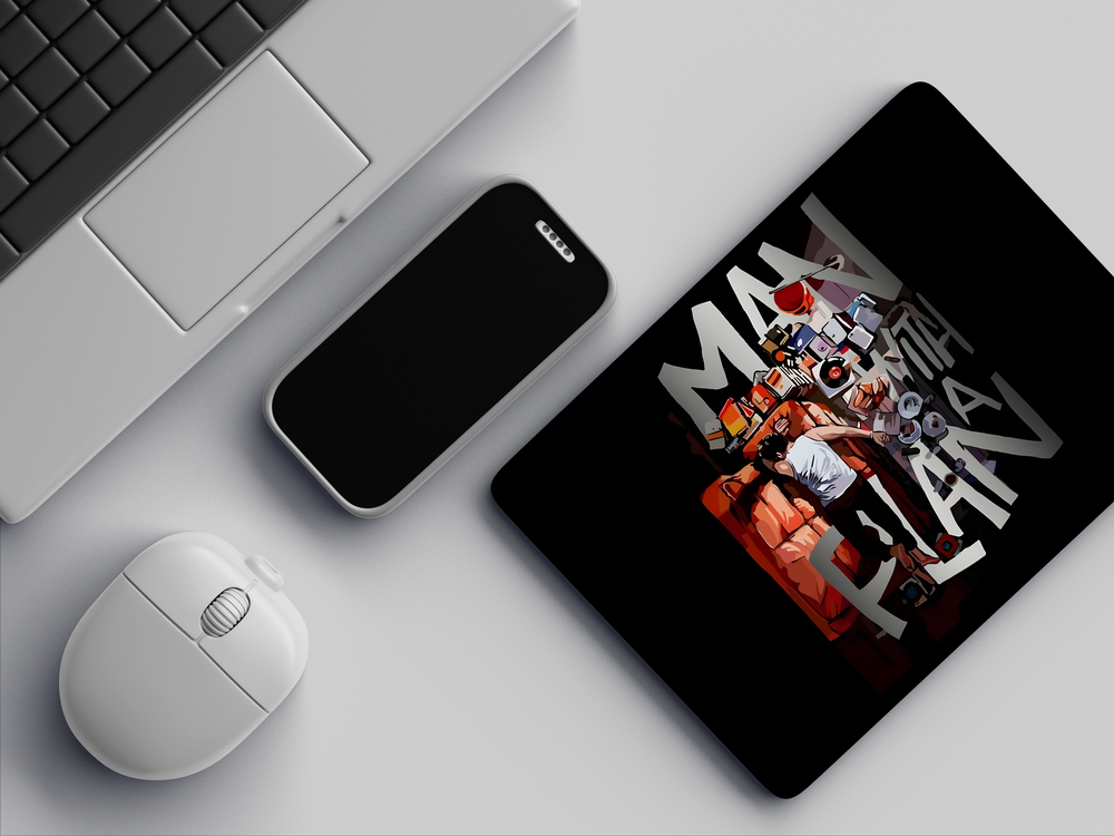 "MAN WITH A PLAN" Mousepad Enhance Your Workspace with Style