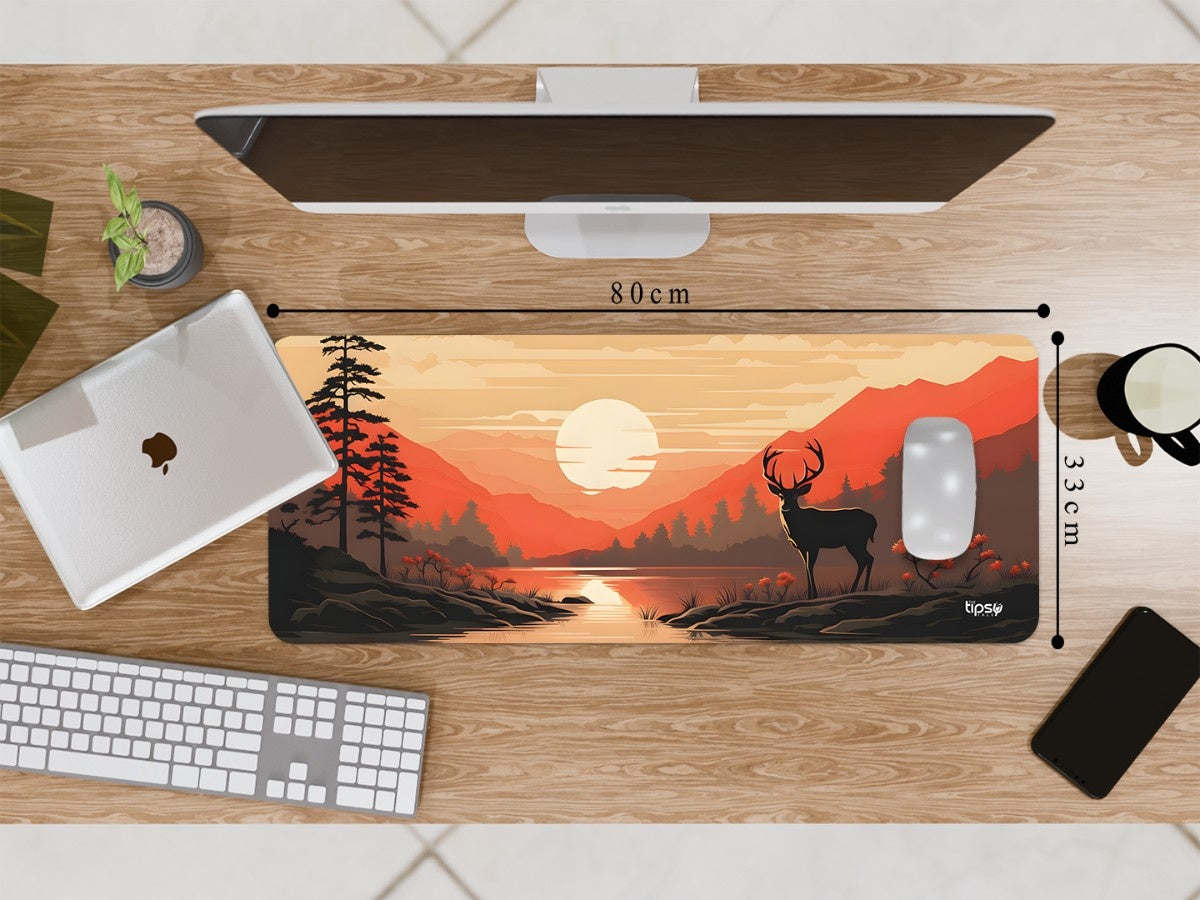 "DEER SUNSET LANDSCAPE" Gaming Mousepad Elevate Your Gaming Experience