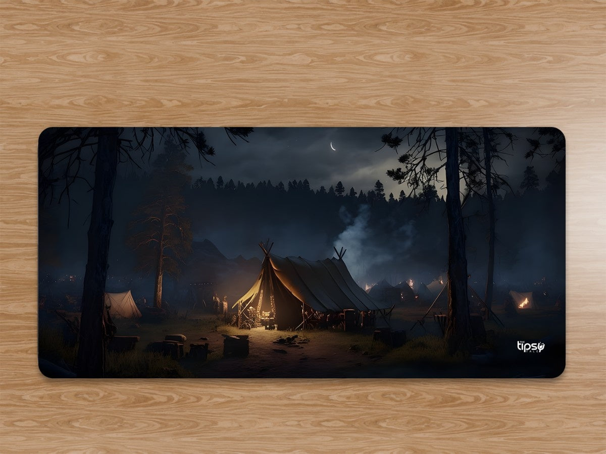 "MIDNIGHT EMBER CAMP" Gaming Mousepad Elevate Your Gaming Experience