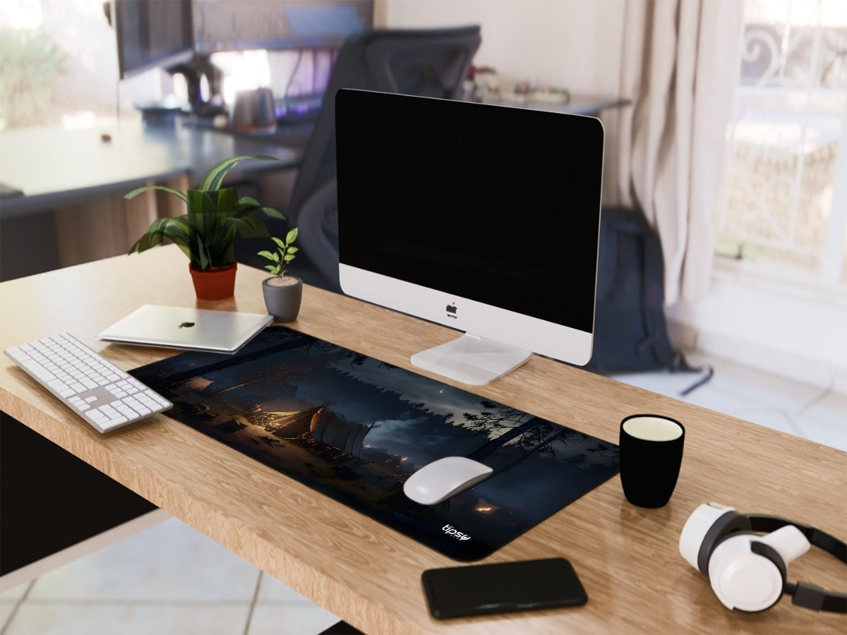 "MIDNIGHT EMBER CAMP" Gaming Mousepad Elevate Your Gaming Experience