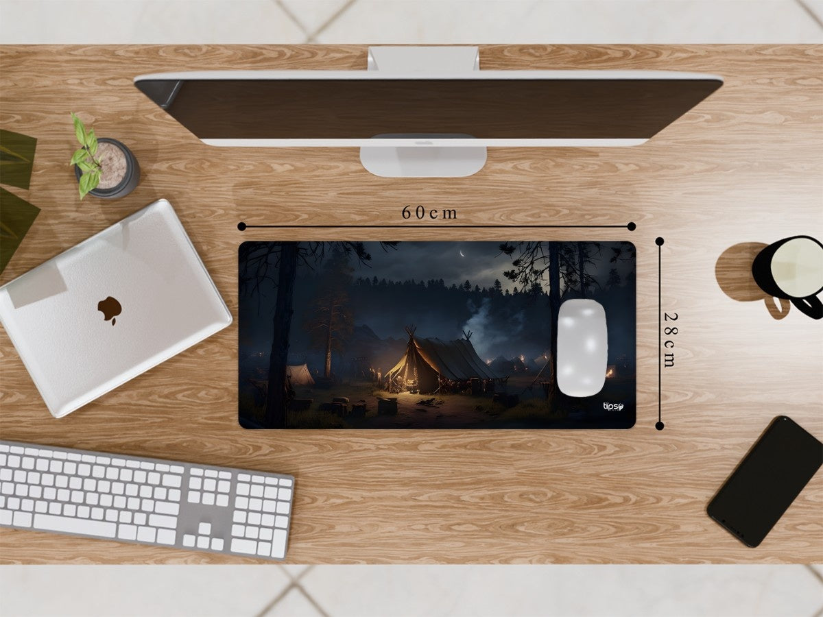 "MIDNIGHT EMBER CAMP" Gaming Mousepad Elevate Your Gaming Experience
