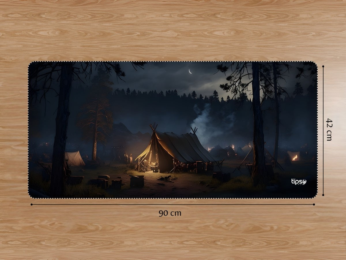 "MIDNIGHT EMBER CAMP" Gaming Mousepad Elevate Your Gaming Experience