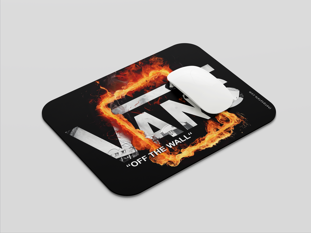 "VANS "OFF THE WALL"" Mousepad Enhance Your Workspace with Style