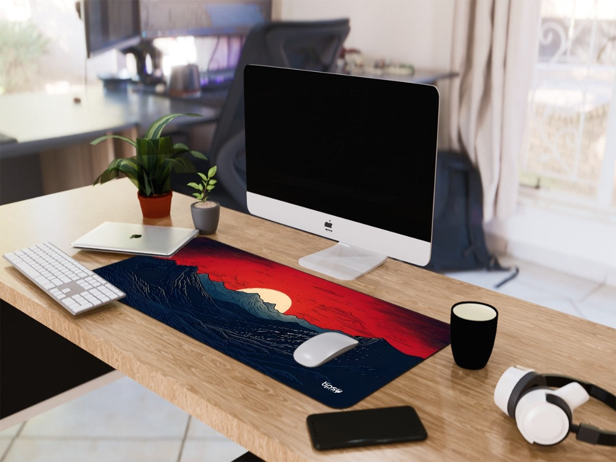 "MOON ON THE MOUNTAIN" Gaming Mousepad Elevate Your Gaming Experience