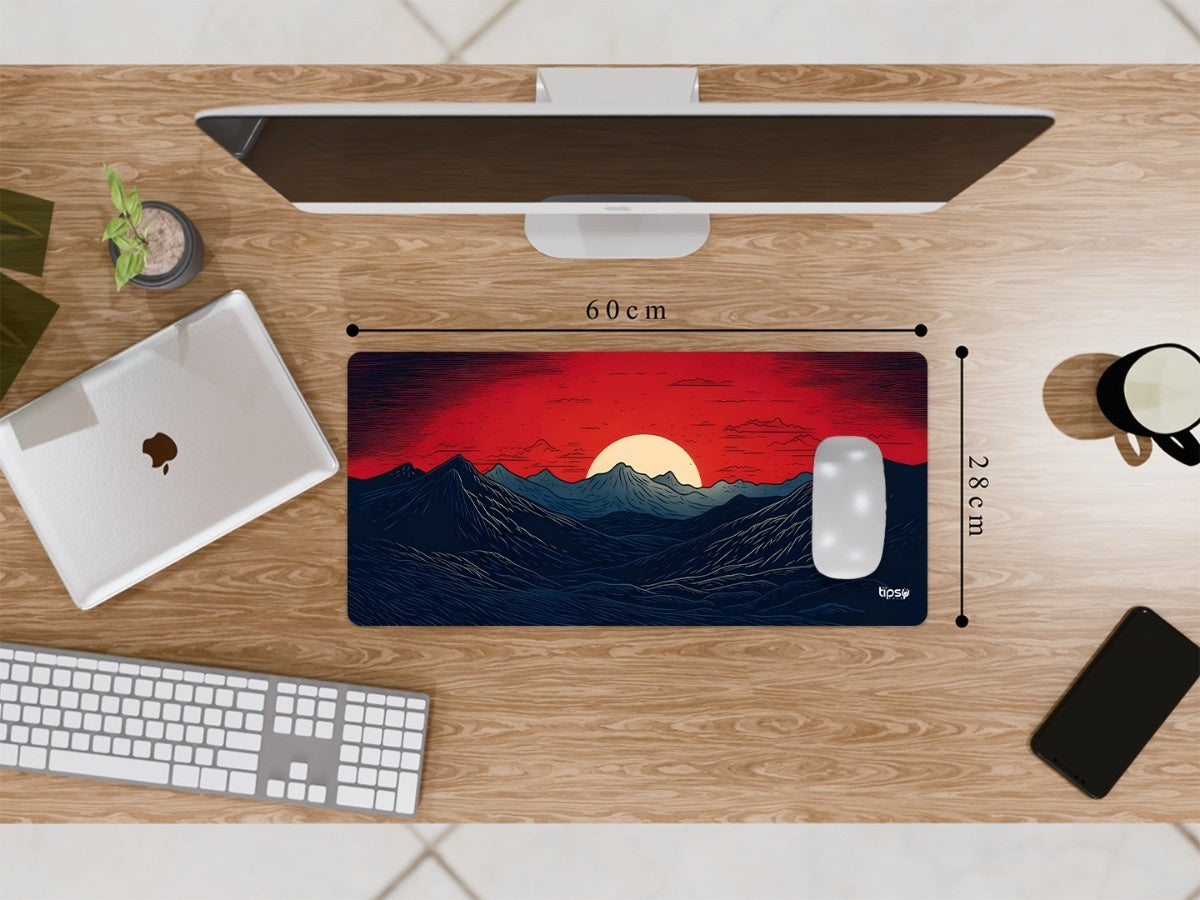 "MOON ON THE MOUNTAIN" Gaming Mousepad Elevate Your Gaming Experience