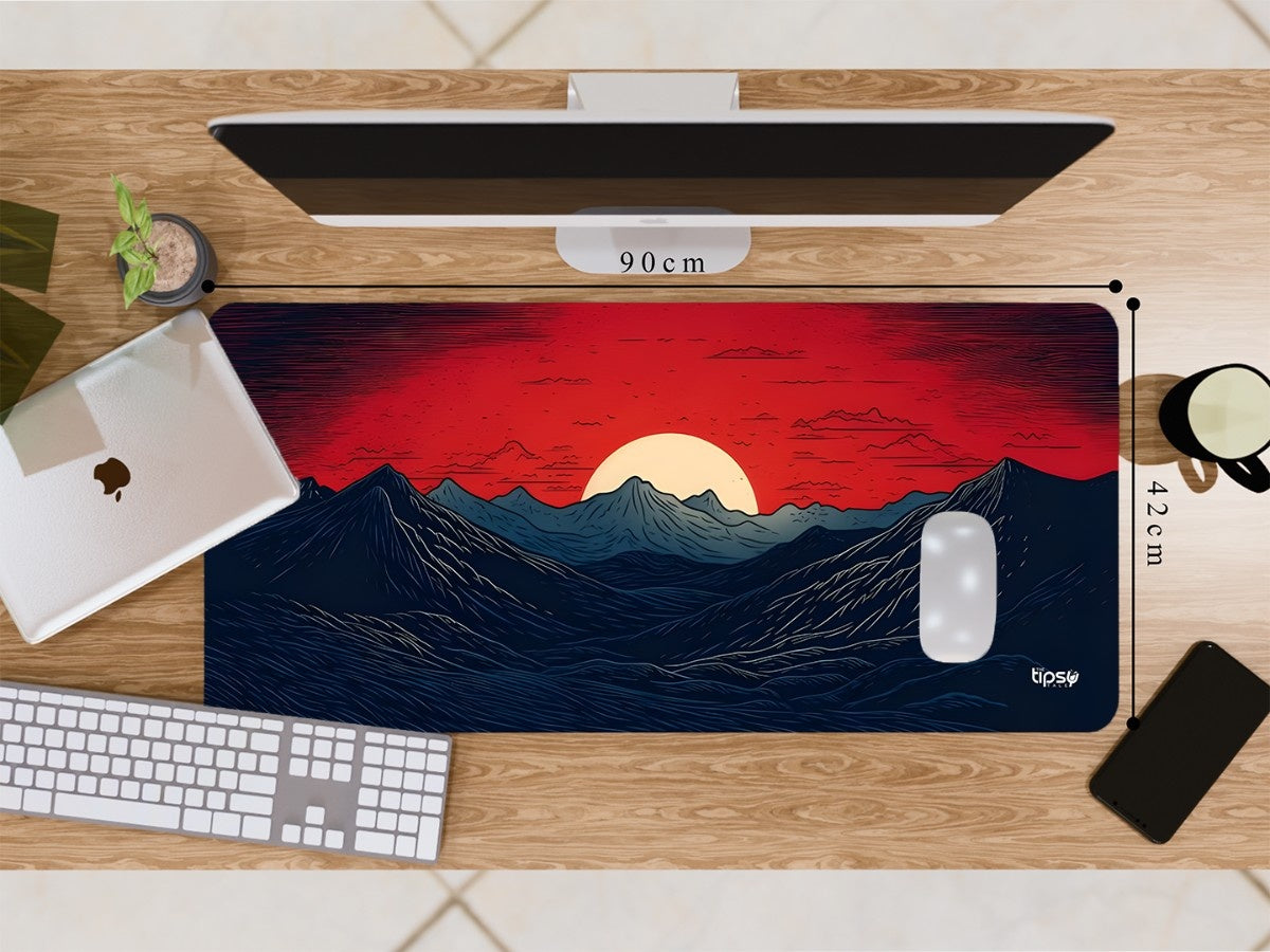 "MOON ON THE MOUNTAIN" Gaming Mousepad Elevate Your Gaming Experience