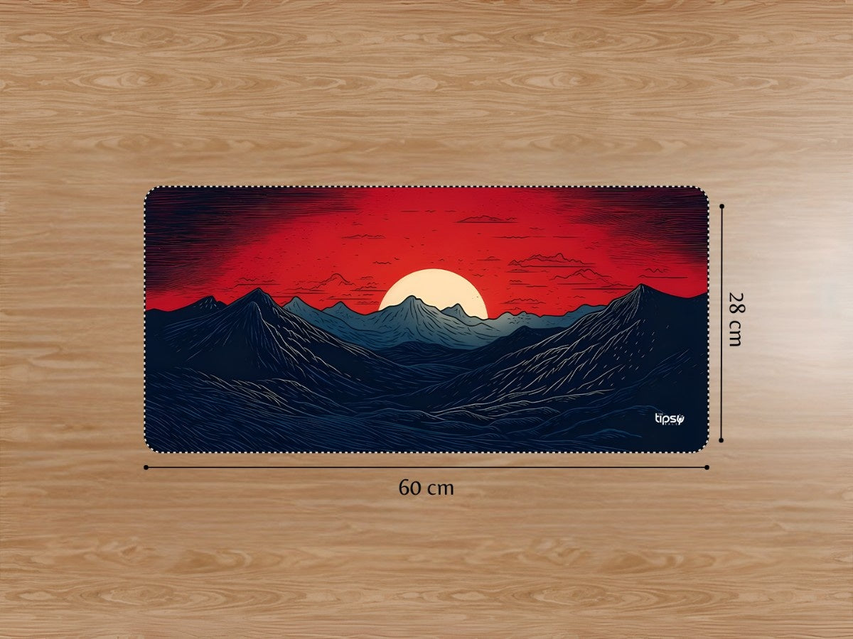 "MOON ON THE MOUNTAIN" Gaming Mousepad Elevate Your Gaming Experience