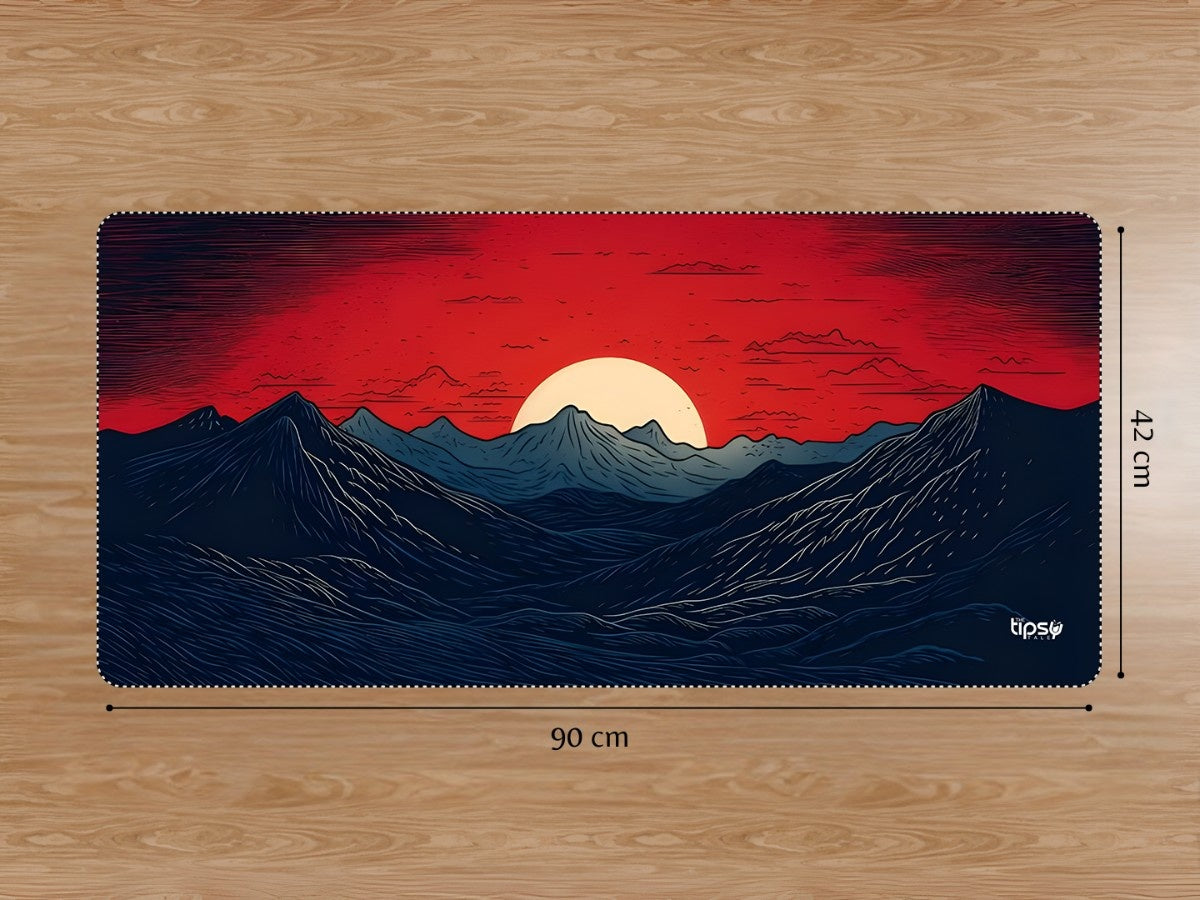 "MOON ON THE MOUNTAIN" Gaming Mousepad Elevate Your Gaming Experience