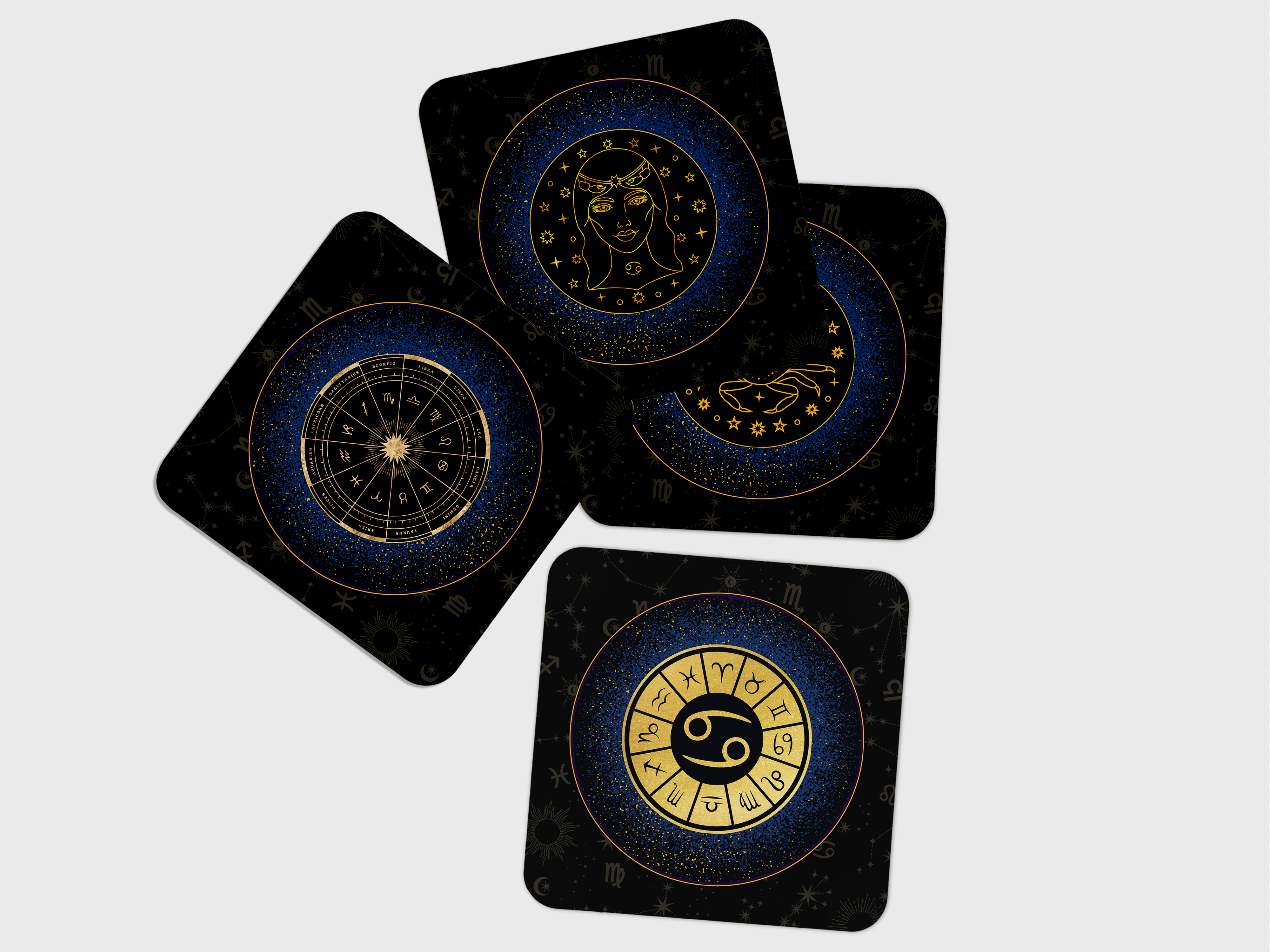 'CANCER-ZODIAC SIGN' Coaster Set of 4