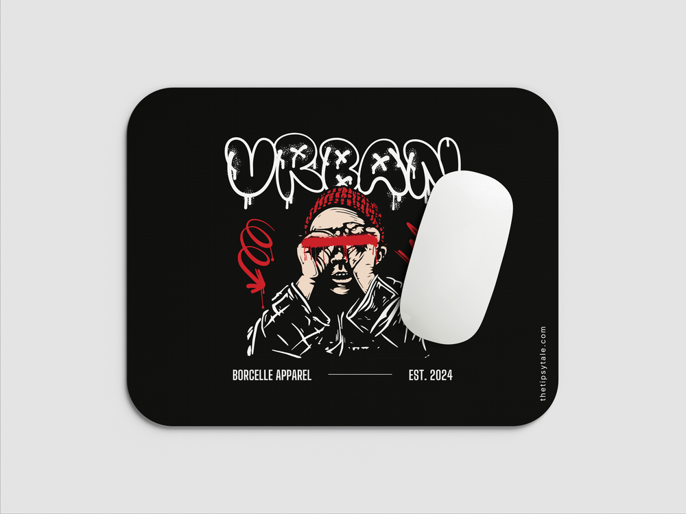 "URBAN - BORCELLE APPAREL" Mousepad Enhance Your Workspace with Style