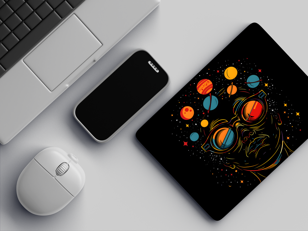 "UNIVERSE ON HEAD" Mousepad Enhance Your Workspace with Style