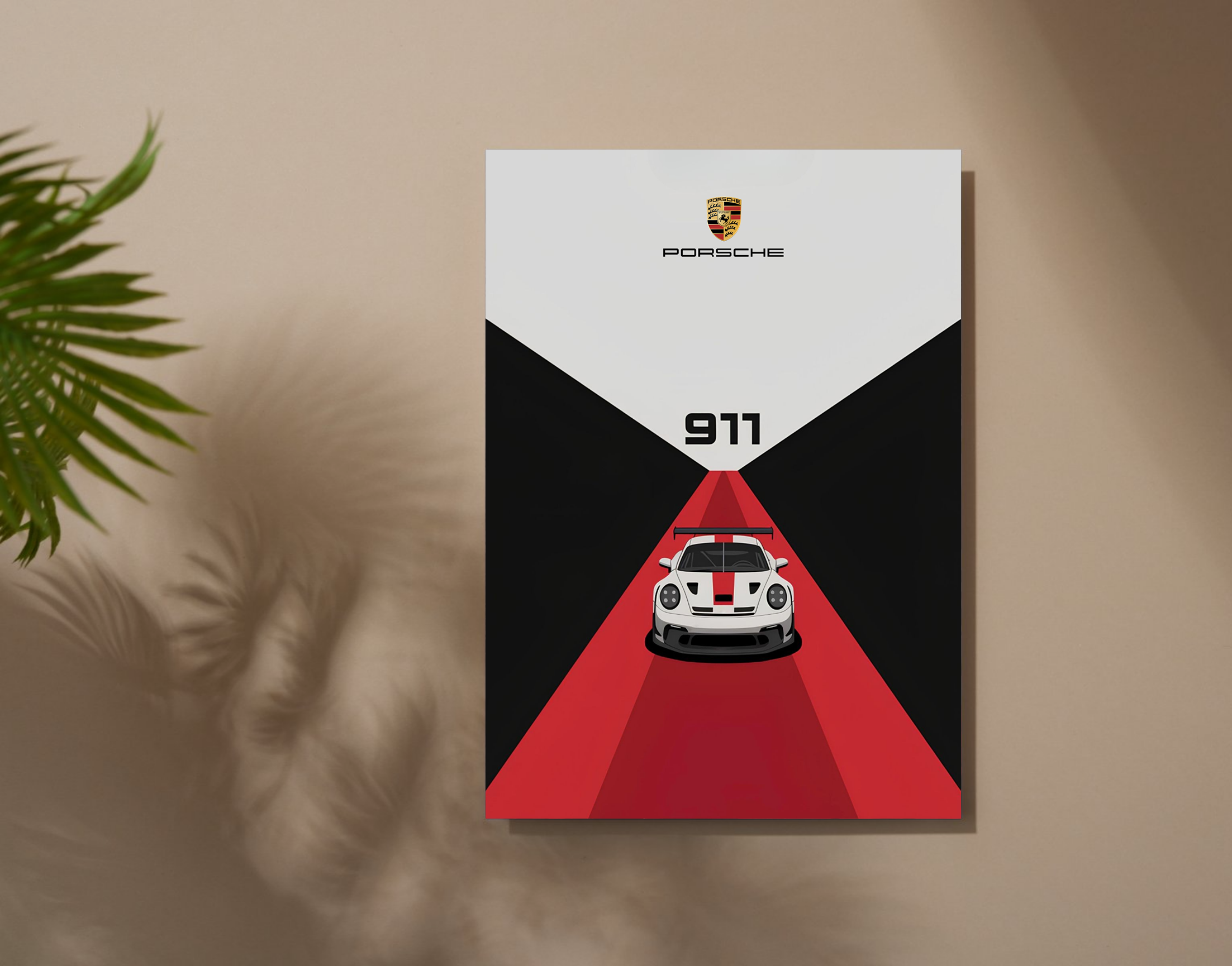 "911 - LEGACY OF SPEED"- Shiny & Sturdy Metallic Poster  Art That Pops & Sticks