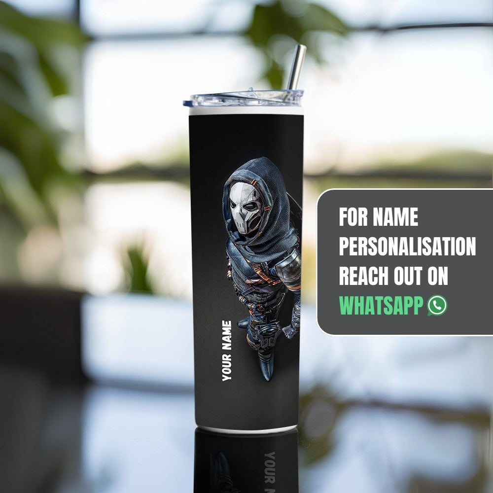 "Thunderbolt: Task Master" Tumbler with Metal Straw